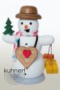 Räuchermann Schneemann mit Lebkuchenherz